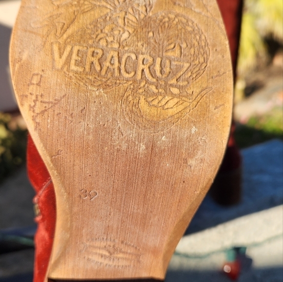 Vera Cruz Sundance Sagebrush boots  Burgundy suede brown leather‎ trim Tall - Picture 10 of 11